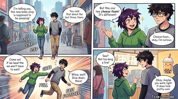 draw custom comic pages, manga or webtoons for you