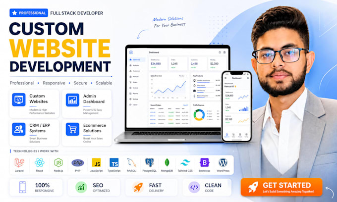 build a custom web app dashboard or admin panel