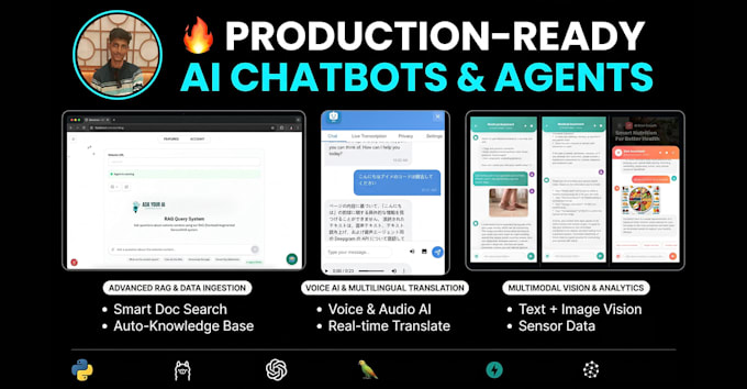 build ai agents, rag chatbots and llm applications