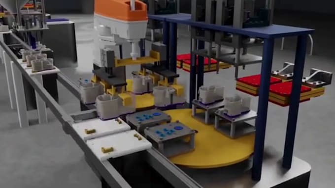create factory automation, robotic and industrial process animation videos