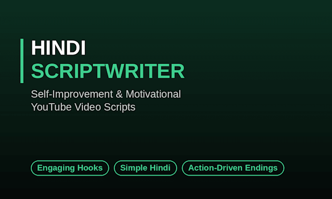 write engaging hindi youtube scripts