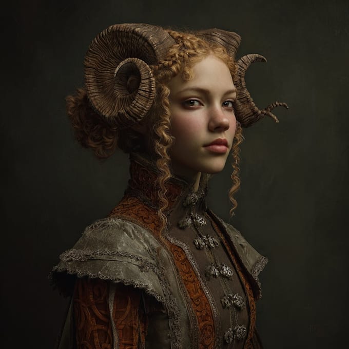 paint a realistic or fantasy portrait