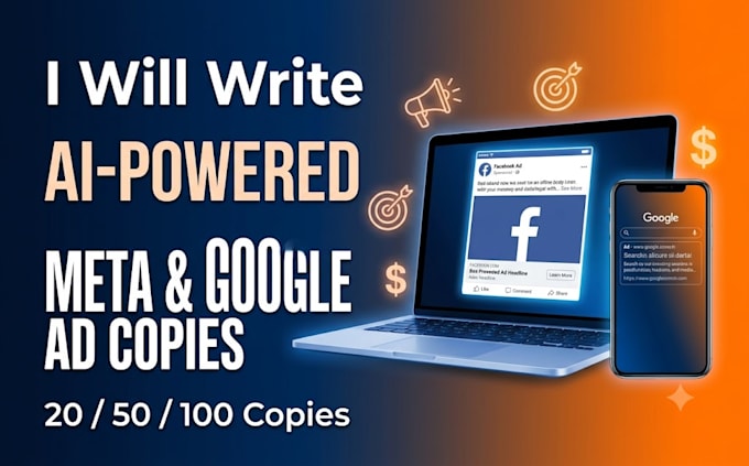 write ai powered meta and google ad copies that convert