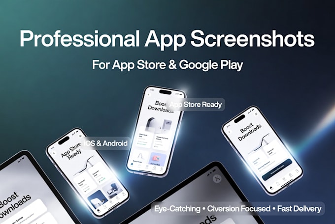 design app store screenshots for ios and android