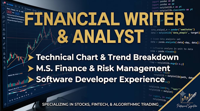 write expert stock market articles and fintech blog posts