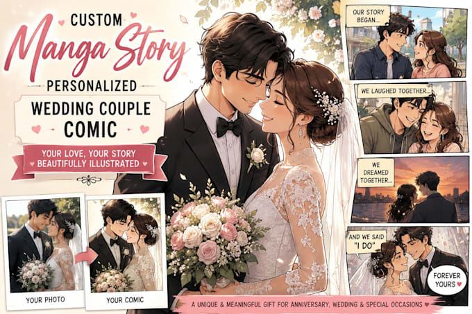 custom comic book for anniversary wedding and gifts
