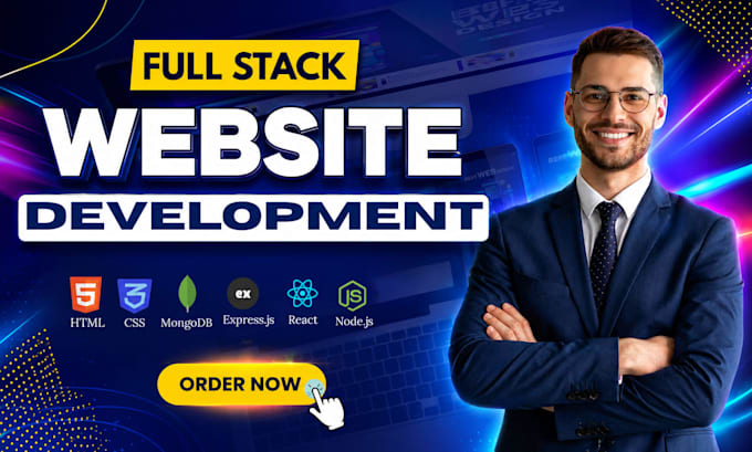 build custom website, fullstack website as full stack web developer