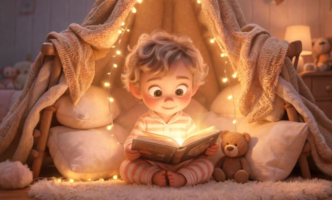 create 3d children book illustrations for amazon KDP
