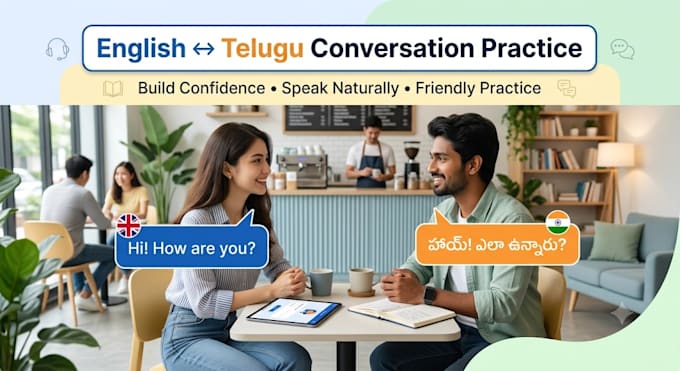 be your english and telugu conversation partner