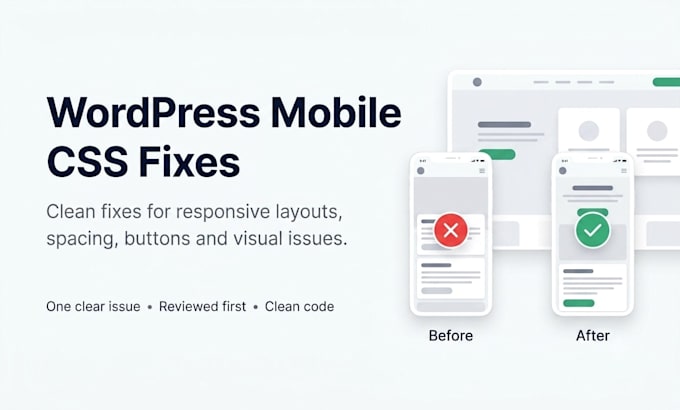 fix wordpress mobile responsive and CSS layout issues
