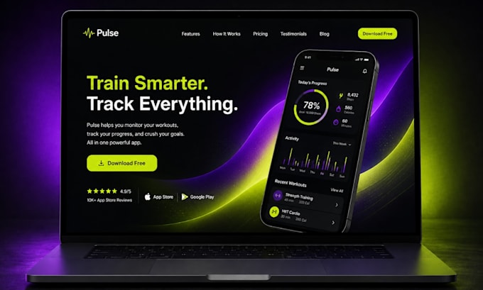 build a wordpress website and elementor landing page