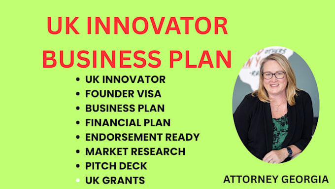 write UK innovator founder visa business plan