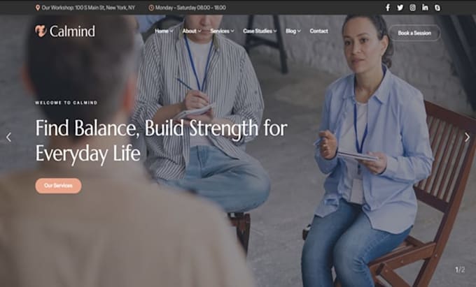 design wix aba therapy website autism therapy behavioral therapy website