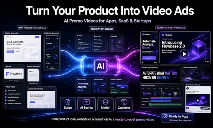 create ai product video ads for your app saas or startup