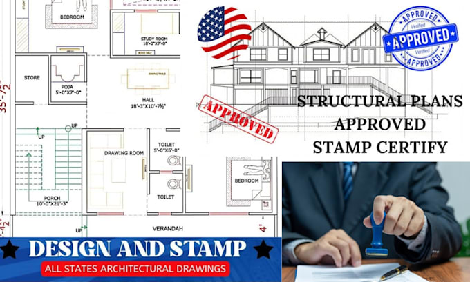 draw pe architectural structural civil mep carport floor plans for city permit