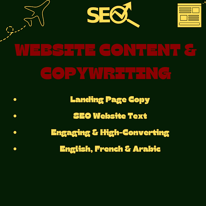 write high converting website content or landing page copy