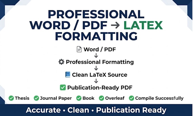 convert word or PDF to latex with perfect formatting