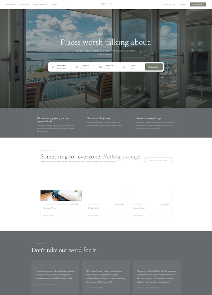 build a custom luxury property rental booking website