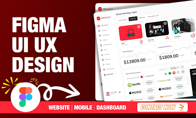 design saas web app, dashboard, CRM, and admin panel UI UX