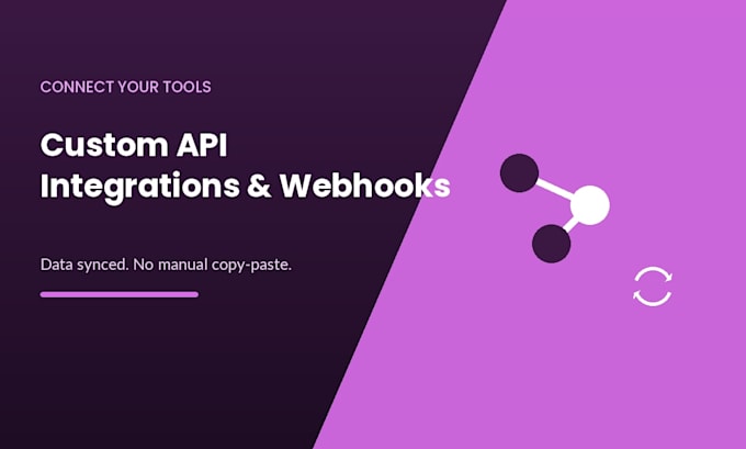 connect your apps with a custom api integration or webhook