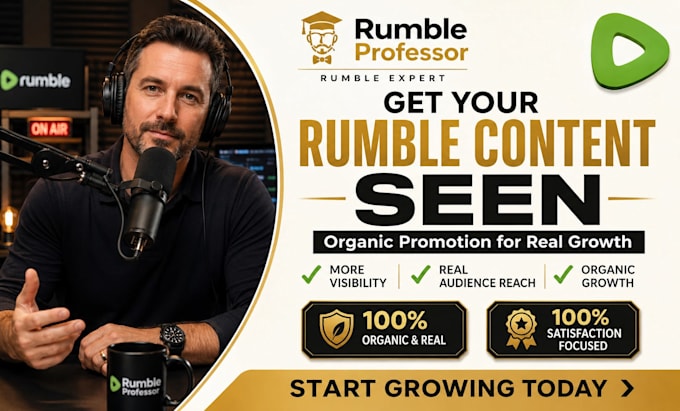 organic rumble video promoiton rumble promotion