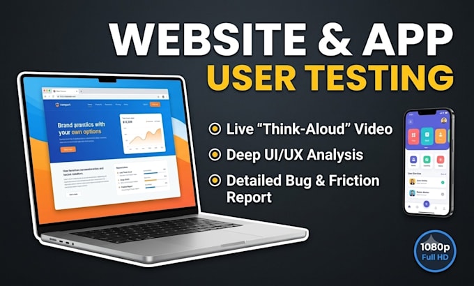 user testing, app testing and deep ux review