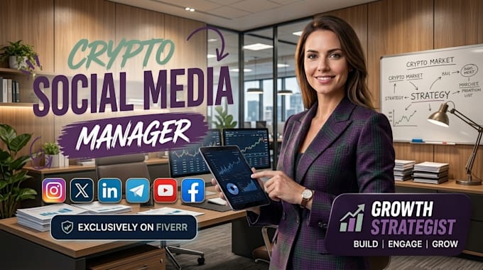 be your crypto project manager and social media manager post design