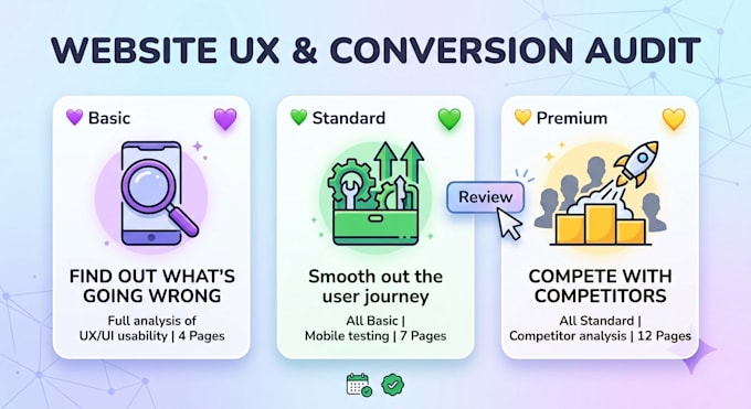 review your website and provide improvements