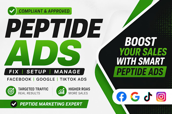 fix peptide ads issues run compliant peptide facebook google tiktok ads
