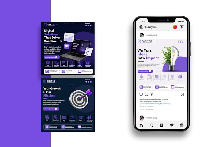 design premium social media graphics