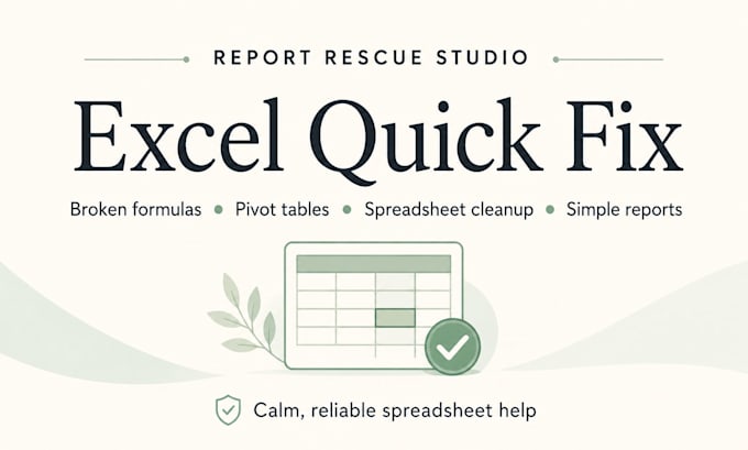 fix your excel formula, spreadsheet, pivot table or data issue