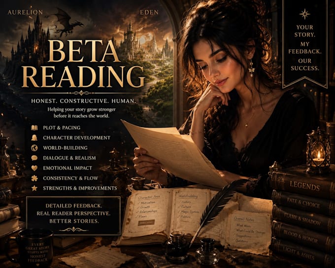 do beta reading and offer inline feedback