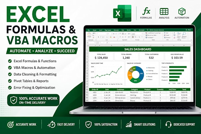write excel formulas and fix spreadsheet errors