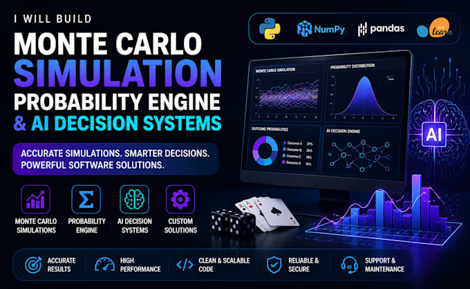 build monte carlo simulation probability engine and ai decision system