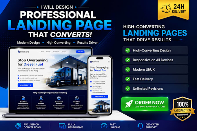 design landing page and sales page