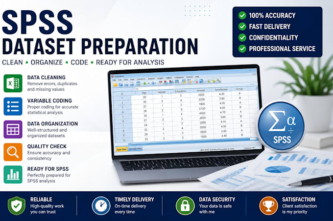 clean, code and prepare excel datasets for spss