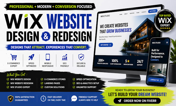 build wix website design redesign wix website wix online store wix developer