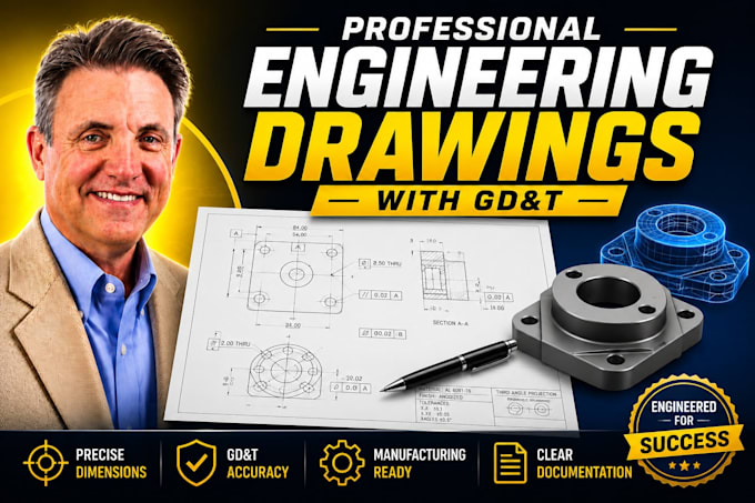 create professional engineering drawings with gd and t for manufacturing
