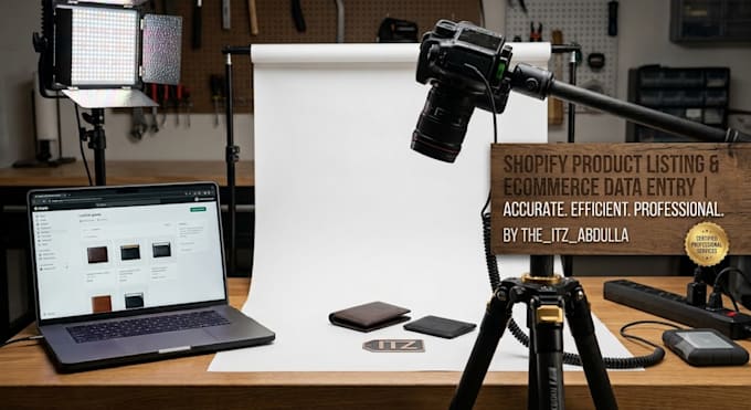 do shopify product listing and ecommerce data entry