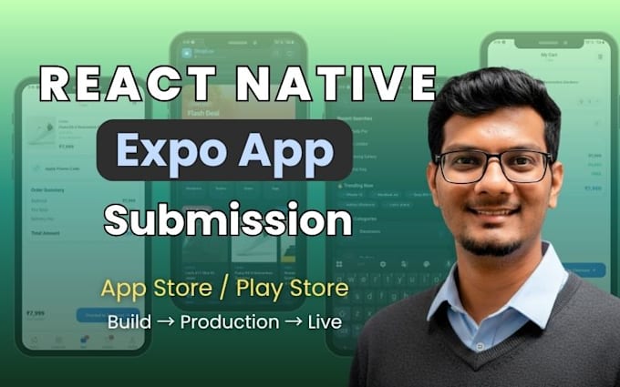 manage, submit react native expo app on appstore, playstore