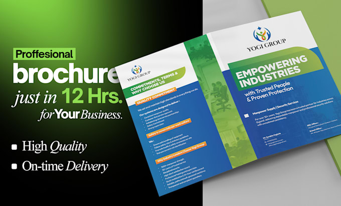 design a professional brochure, company profile, or catalog