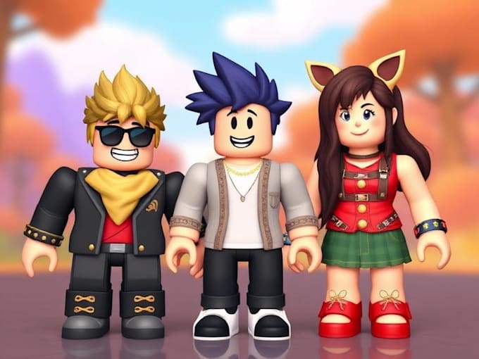 design roblox ugc style characters  and avatars