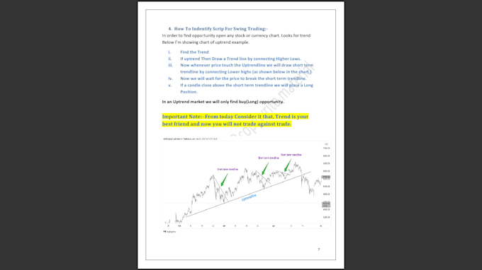 teach technical analysis and swing trading