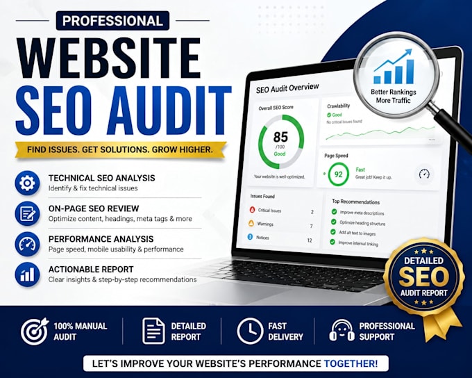 do a professional website SEO audit with actionable report