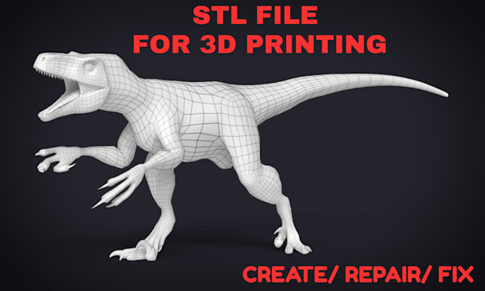 repair stl obj files, fix mesh, optimize 3d model for print ready 3d printing