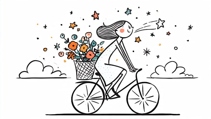 create hand drawn doodle icons and custom cartoon illustrations