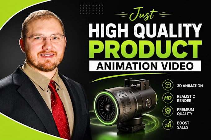 do 3d product animation, amazon product video, and electronics product video