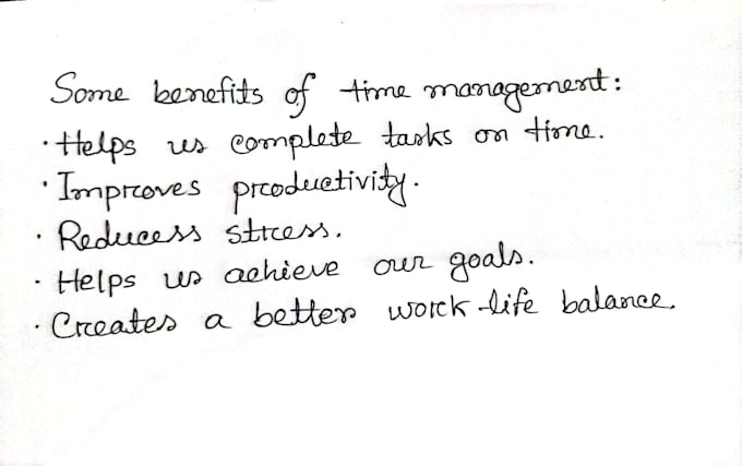 provide professional handwritten work