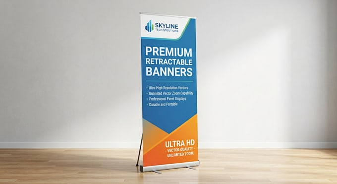 design retractable banner, outdoor banner and vinyl hoarding
