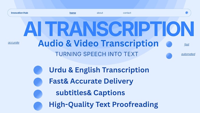 do professional audio video transcription and text to speech